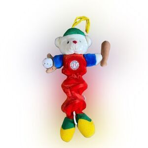 Vintage Baby Baseball Musical Stuffed Animal Baby Toy